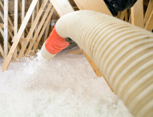 Image of blow insulation.